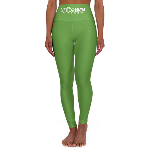 UniteHER High Waisted Yoga Leggings (JollyGreen)