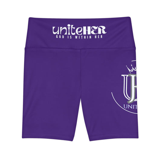 UniteHER Women's Workout Shorts (PURPRAIN)