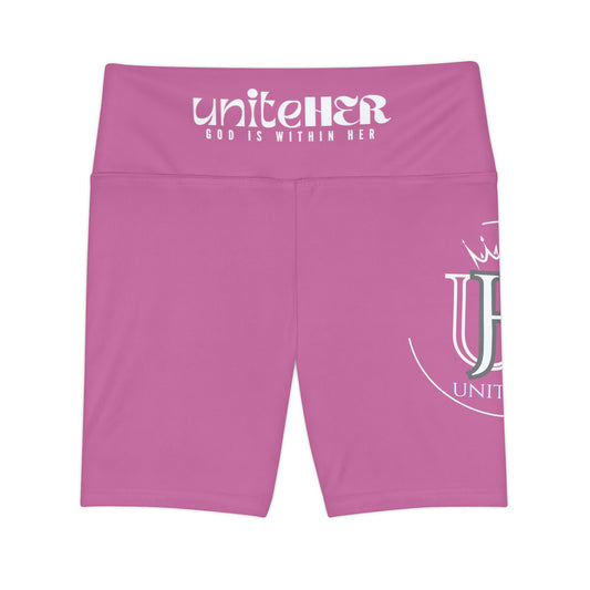 UniteHER Women's Workout Shorts (LPINK)