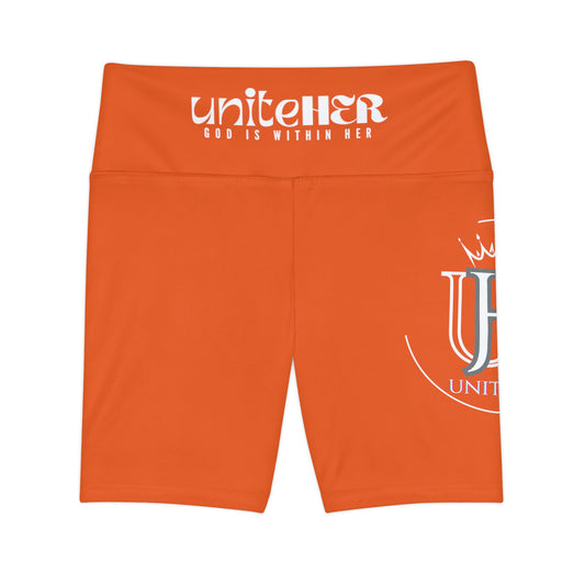 UniteHER Women's Workout Shorts (ORGNFURIOUS)