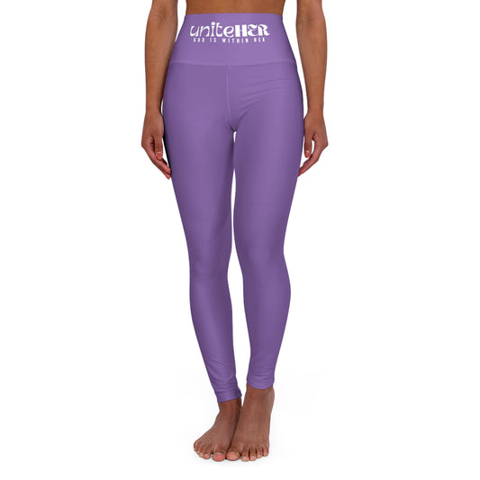 UniteHER High Waisted Yoga Leggings (LPURP)