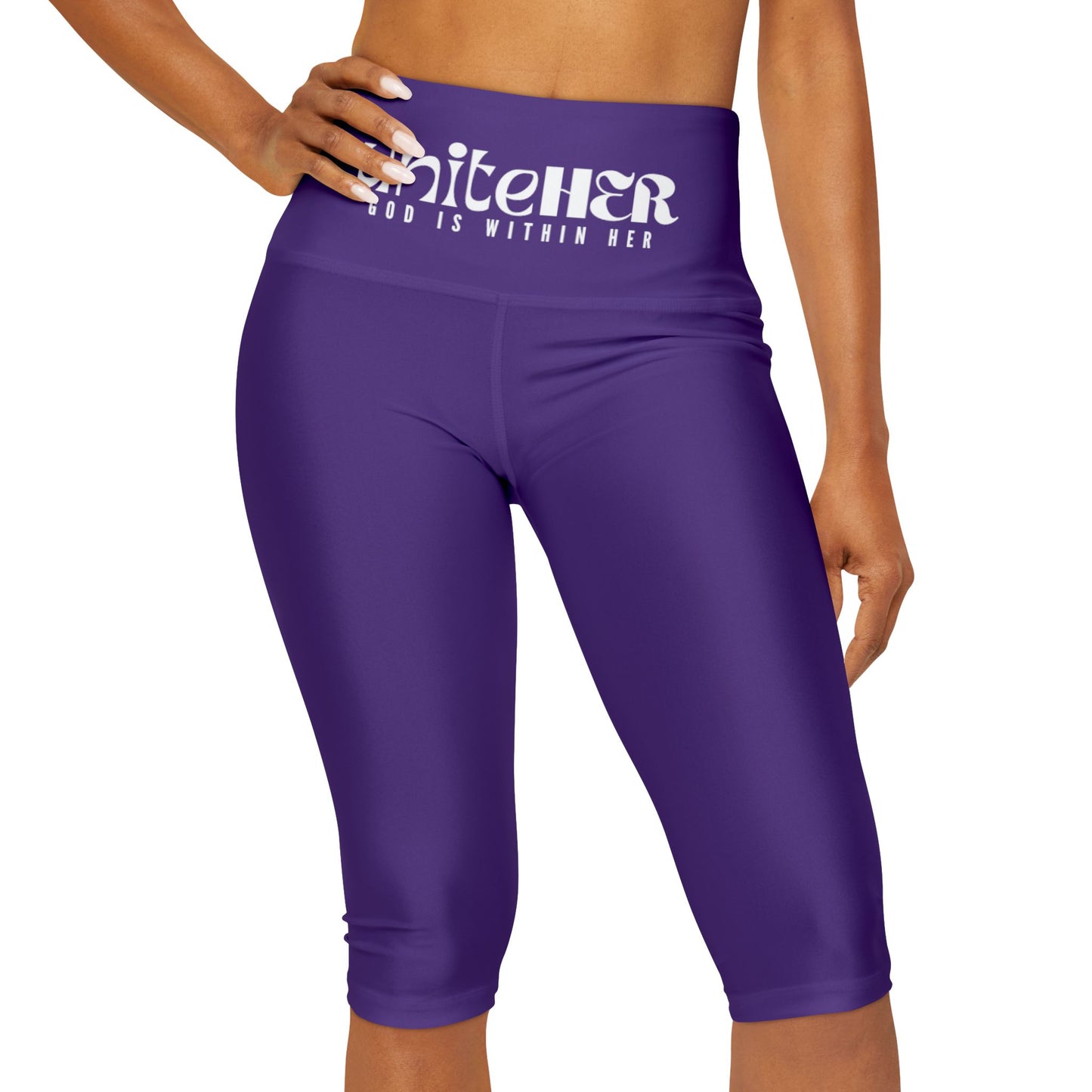 UniteHER Yoga Capri Leggings (PURPRAIN)