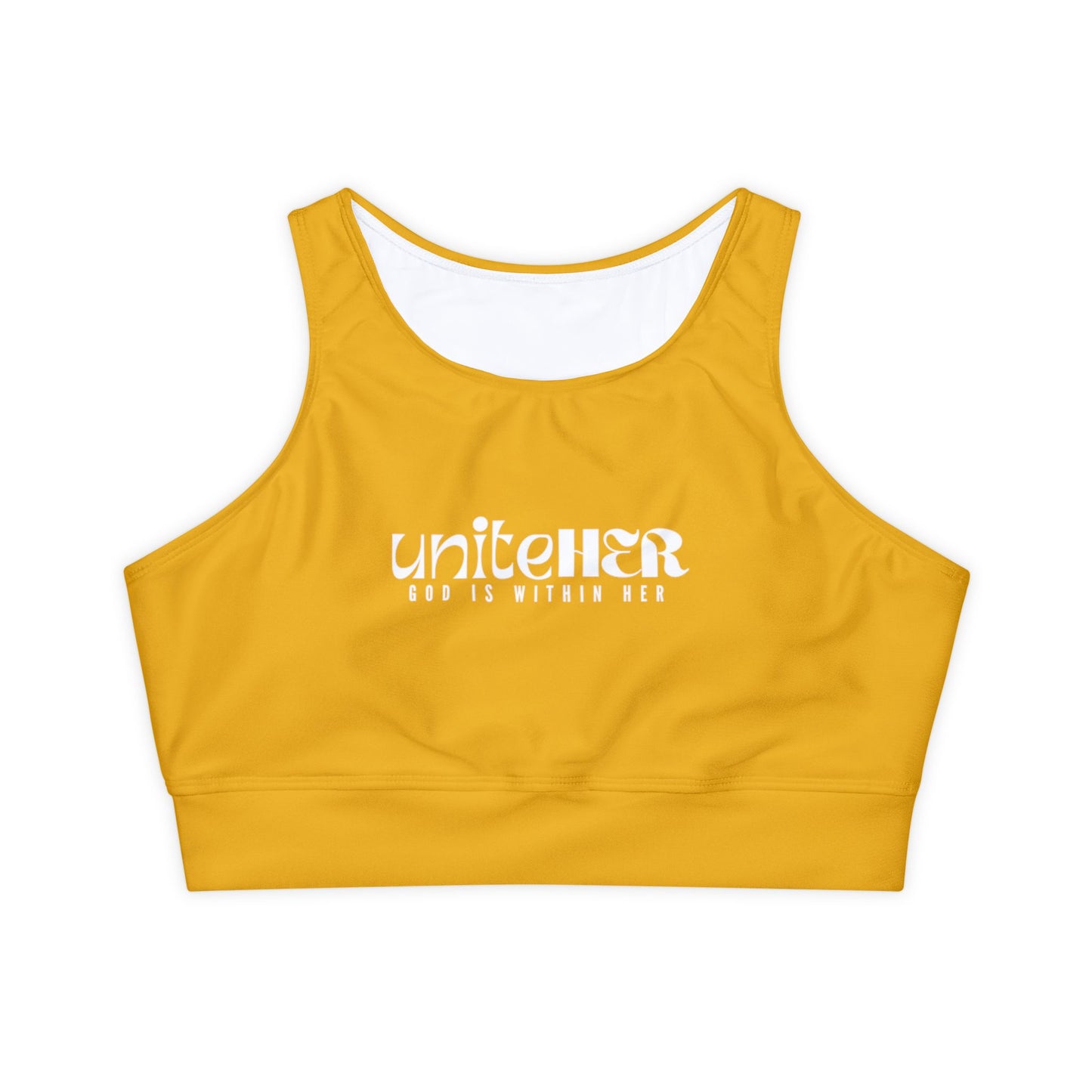 UniteHER, Padded Sports Bra (MUSTARD)