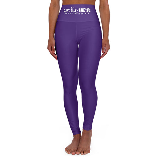 UniteHER High Waisted Yoga Leggings (PURPRAIN)