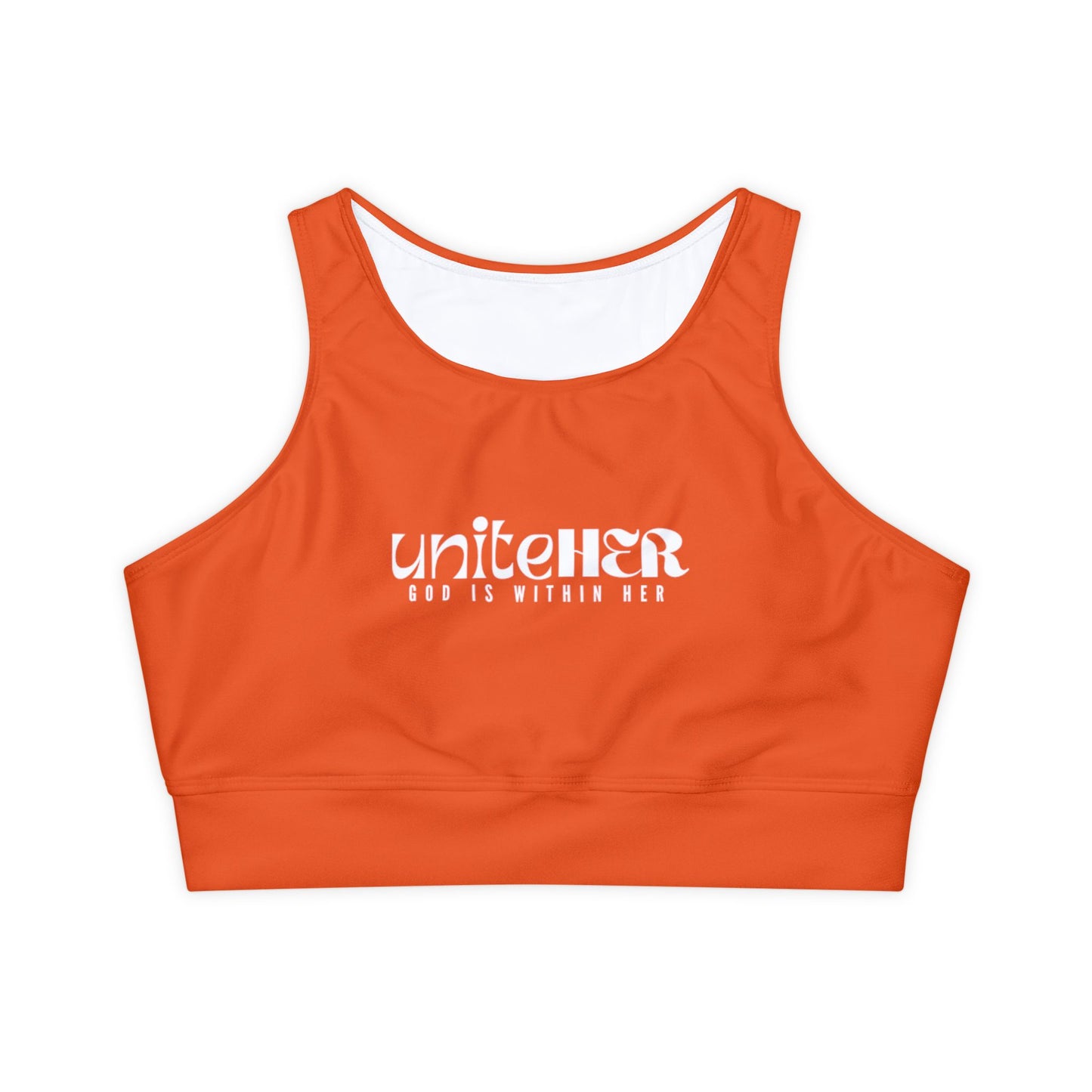 UniteHER, Padded Sports Bra (ORGNFURIOUS)