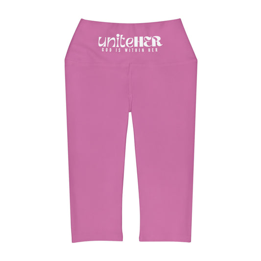 UniteHER Yoga Capri Leggings (LPINK)